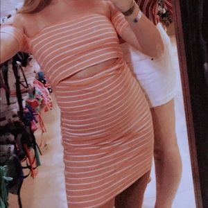 Stripped Bodycon Dress